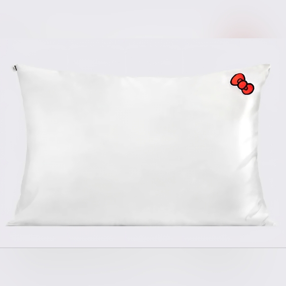 ❤️BUY 2 GET 1 FREE Kitsch x Hello Kitty Satin Pillowcase in Ivory Kitty Bow - Picture 9 of 16